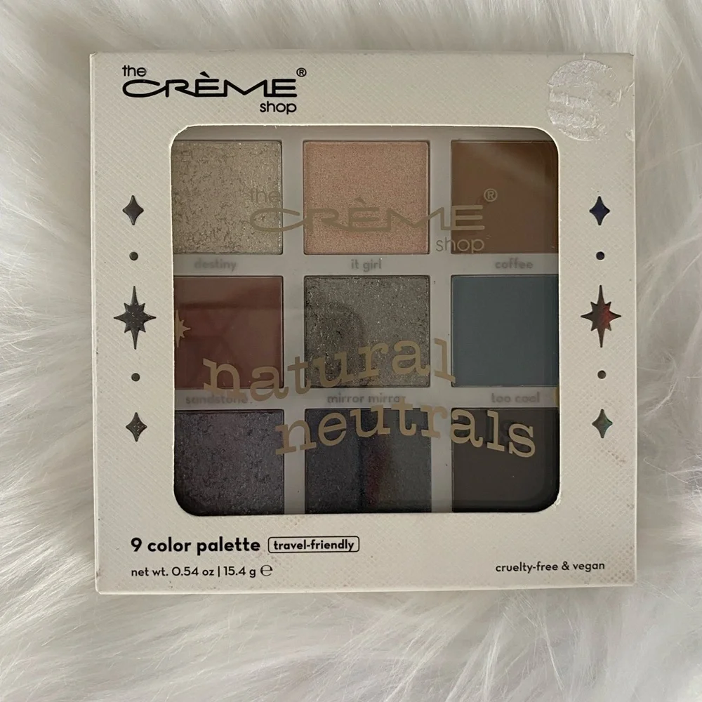 The Crème Shop Natural Neutrals Eyeshadow 9 color palette